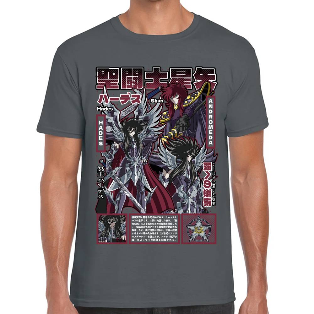 Playera Hades Caballeros del Zodiaco Algodón Premium #0003148