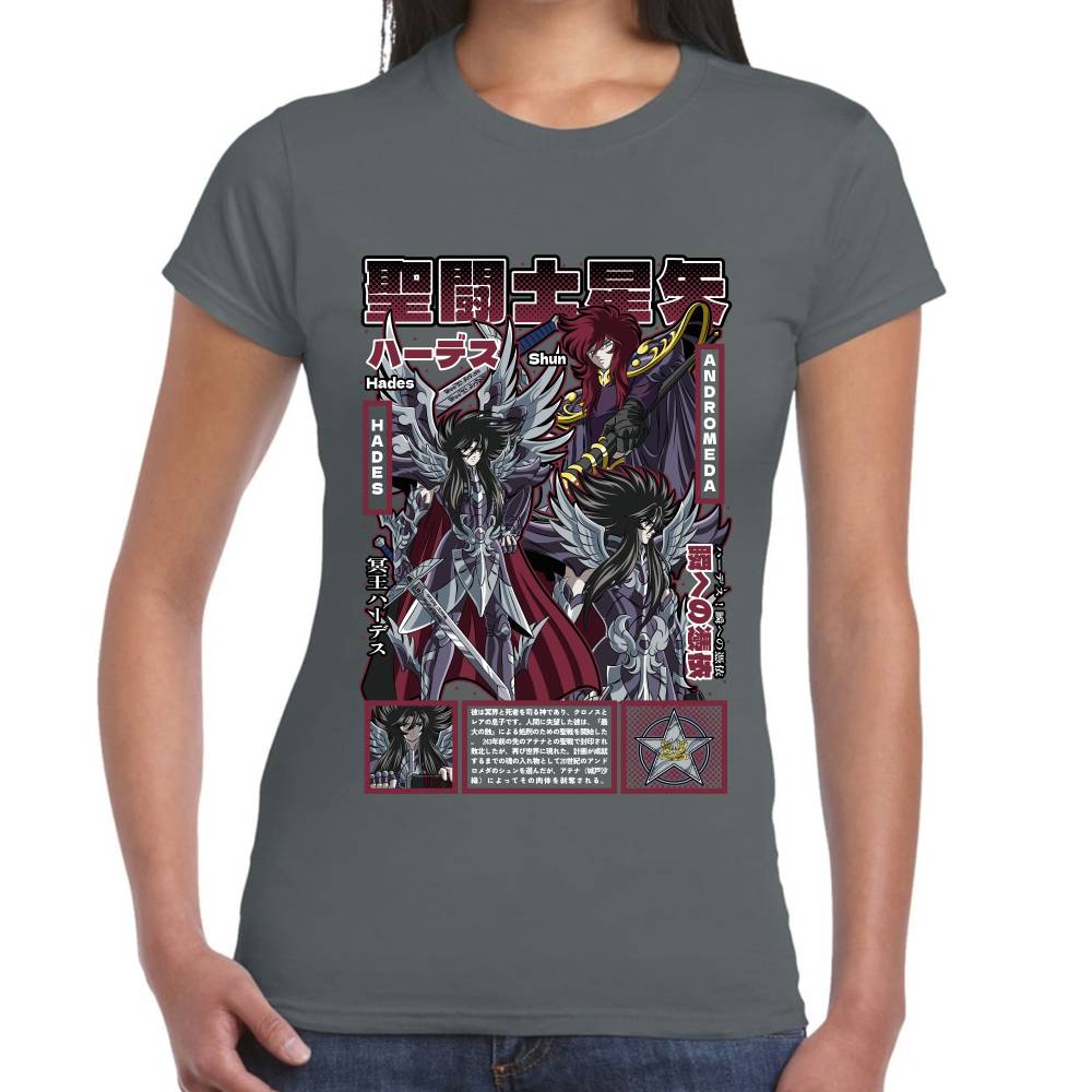 Playera Hades Caballeros del Zodiaco Algodón Premium #0003148