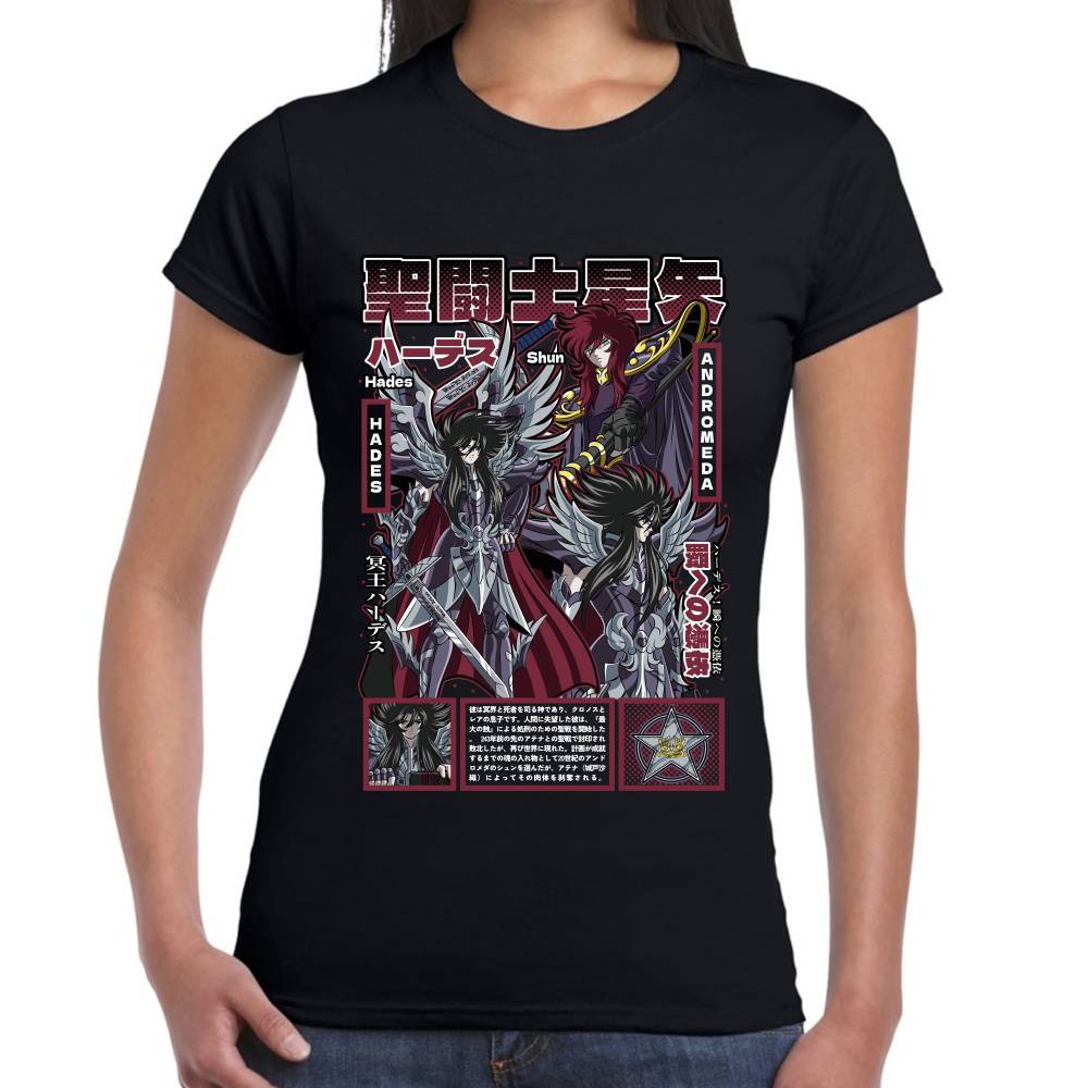 Playera Hades Caballeros del Zodiaco Algodón Premium #0003148