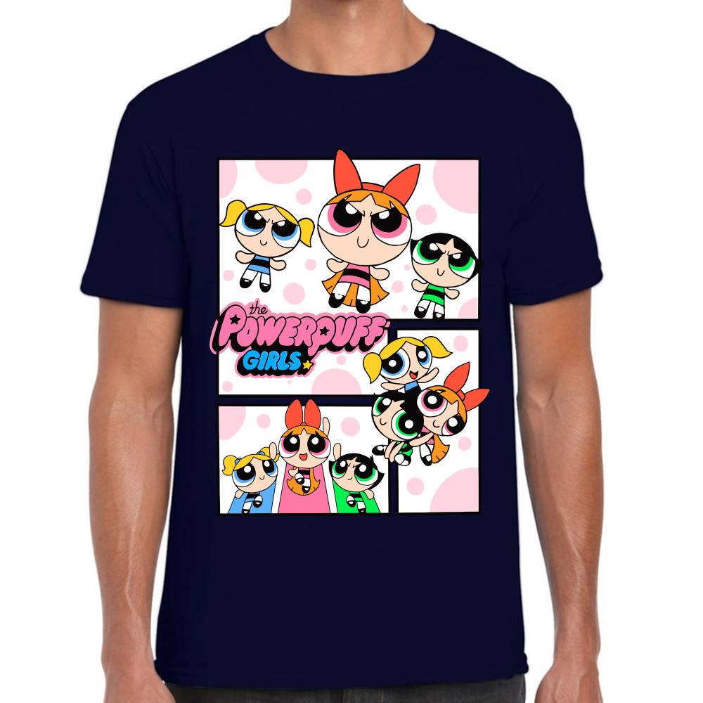 Playera Bombon, Burbuja y Bellota Las Chicas Superpoderosas Algodón Premium #0003153