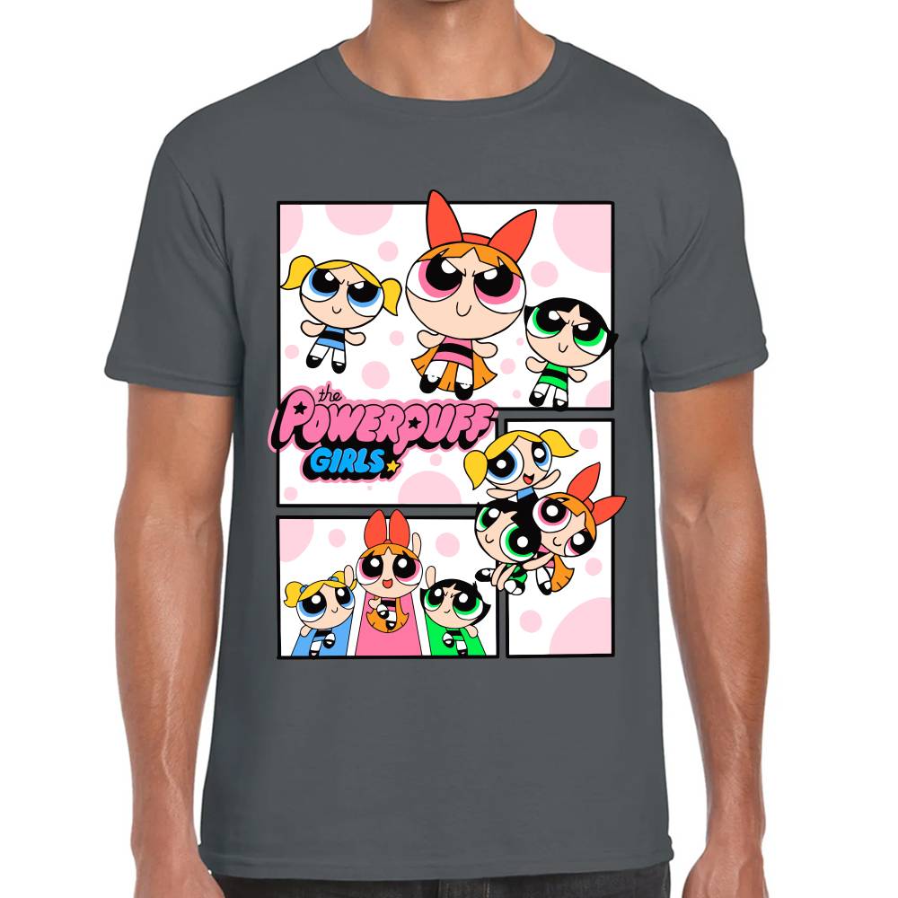 Playera Bombon, Burbuja y Bellota Las Chicas Superpoderosas Algodón Premium #0003153