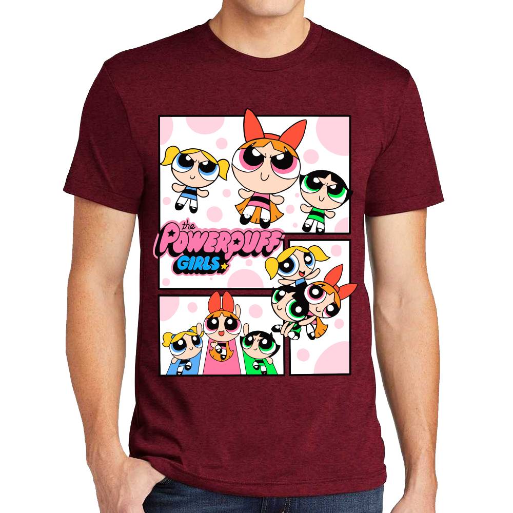 Playera Bombon, Burbuja y Bellota Las Chicas Superpoderosas Algodón Premium #0003153