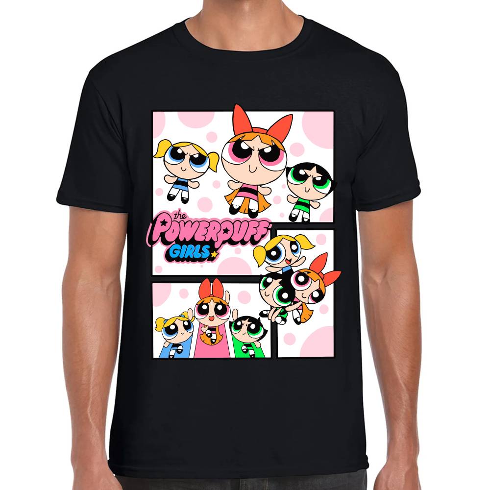 Playera Bombon, Burbuja y Bellota Las Chicas Superpoderosas Algodón Premium #0003153
