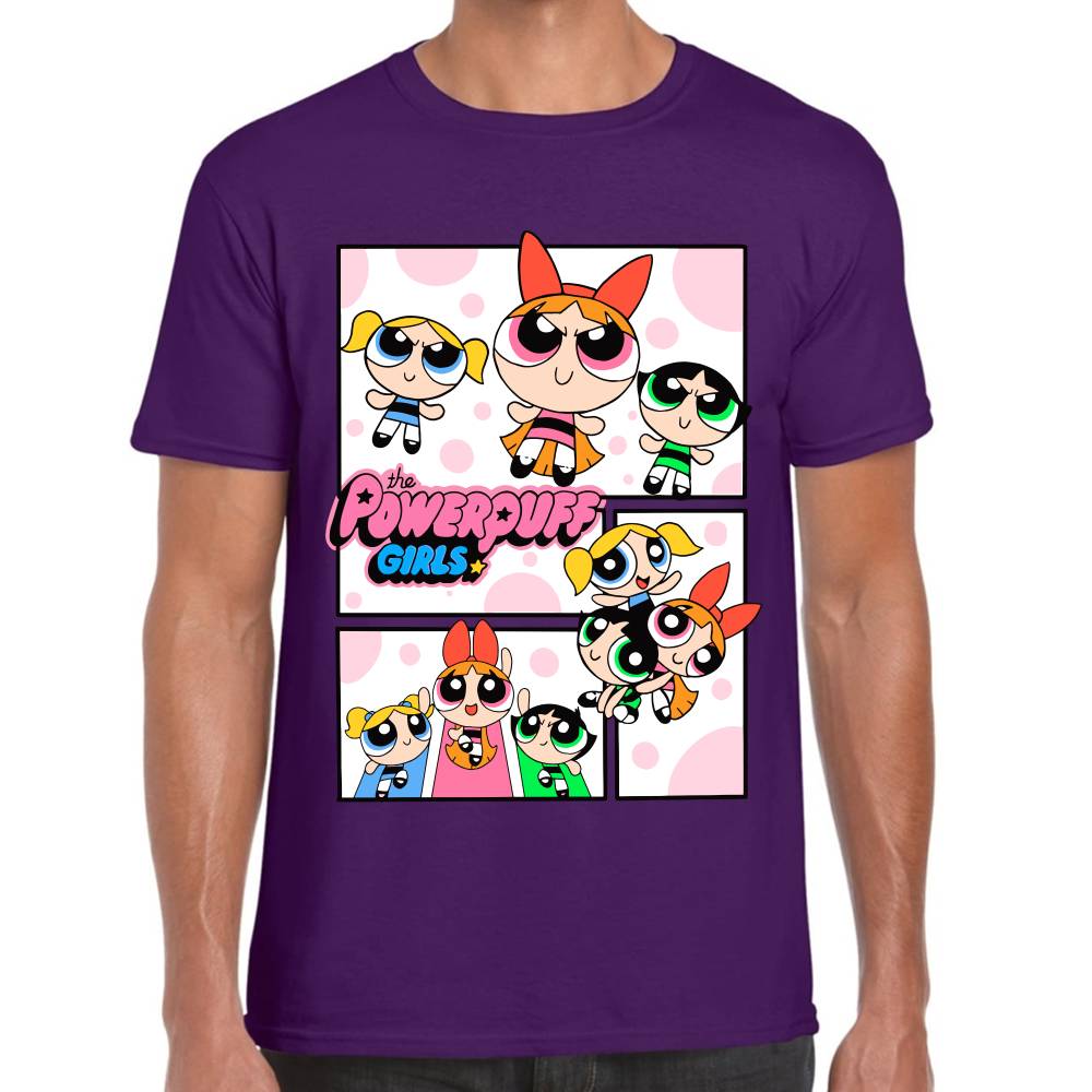 Playera Bombon, Burbuja y Bellota Las Chicas Superpoderosas Algodón Premium #0003153