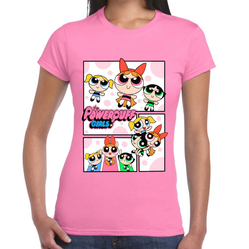 Playera Bombon, Burbuja y Bellota Las Chicas Superpoderosas Algodón Premium #0003153