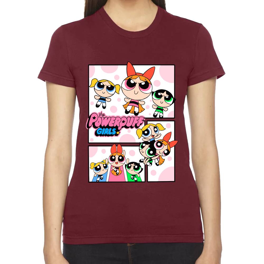 Playera Bombon, Burbuja y Bellota Las Chicas Superpoderosas Algodón Premium #0003153
