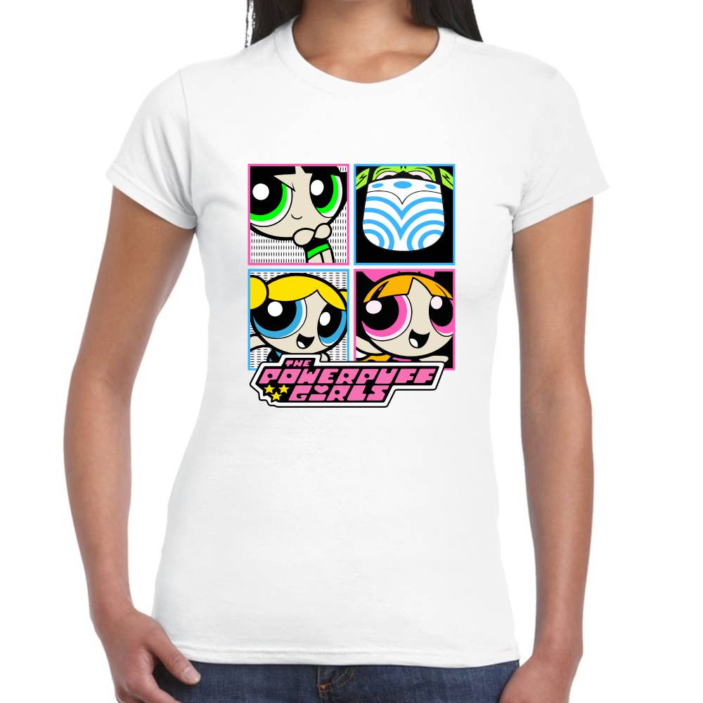 Playera Las Chicas Superpoderosas y Mojo Jojo Algodón Premium #0003158 Imagen secundaria del producto