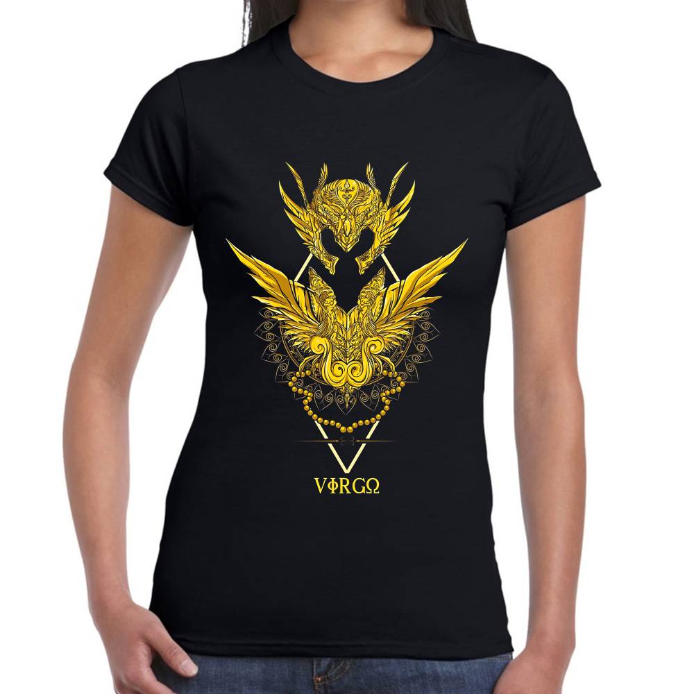 Playera Shaka de Virgo Armadura Caballeros del Zodiaco Algodón Premium #0003163