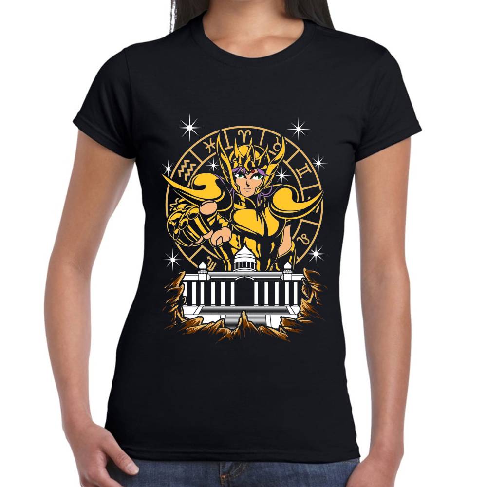 Playera Mu de Aries Caballeros del Zodiaco Algodón Premium #0003166 Imagen secundaria del producto