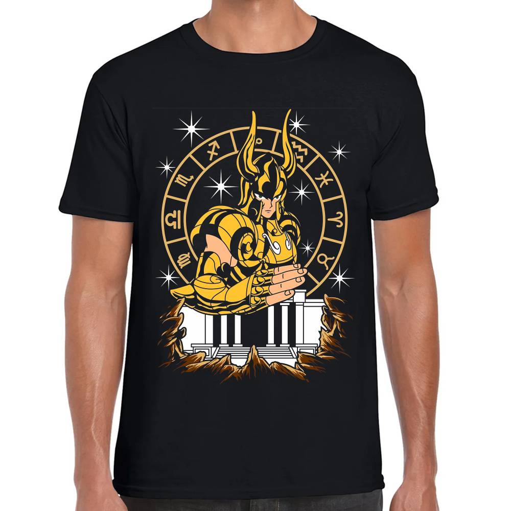 Playera Shura de Capricornio Caballeros del Zodiaco Algodón Premium #0003168 Imagen principal del producto