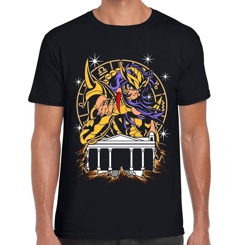Playera Milo de Escorpio Caballeros del Zodiaco Algodón Premium #0003171 Imagen principal del producto