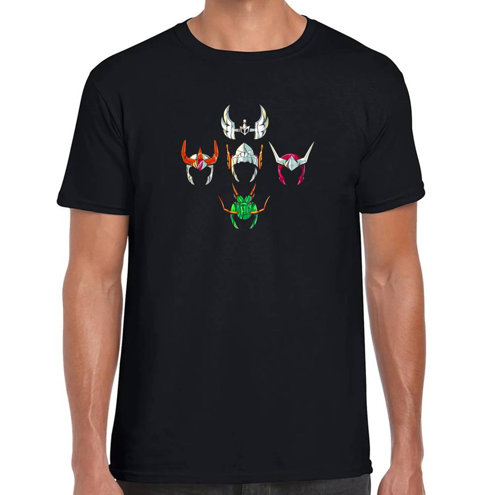 Playera Caballeros de Bronce Cascos Caballeros del Zodiaco Algodón Premium #0003174 Imagen principal del producto
