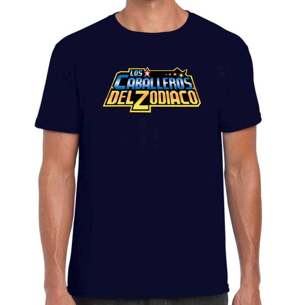 Playera Caballeros del Zodiaco Solo Logo Algodón Premium #0003176