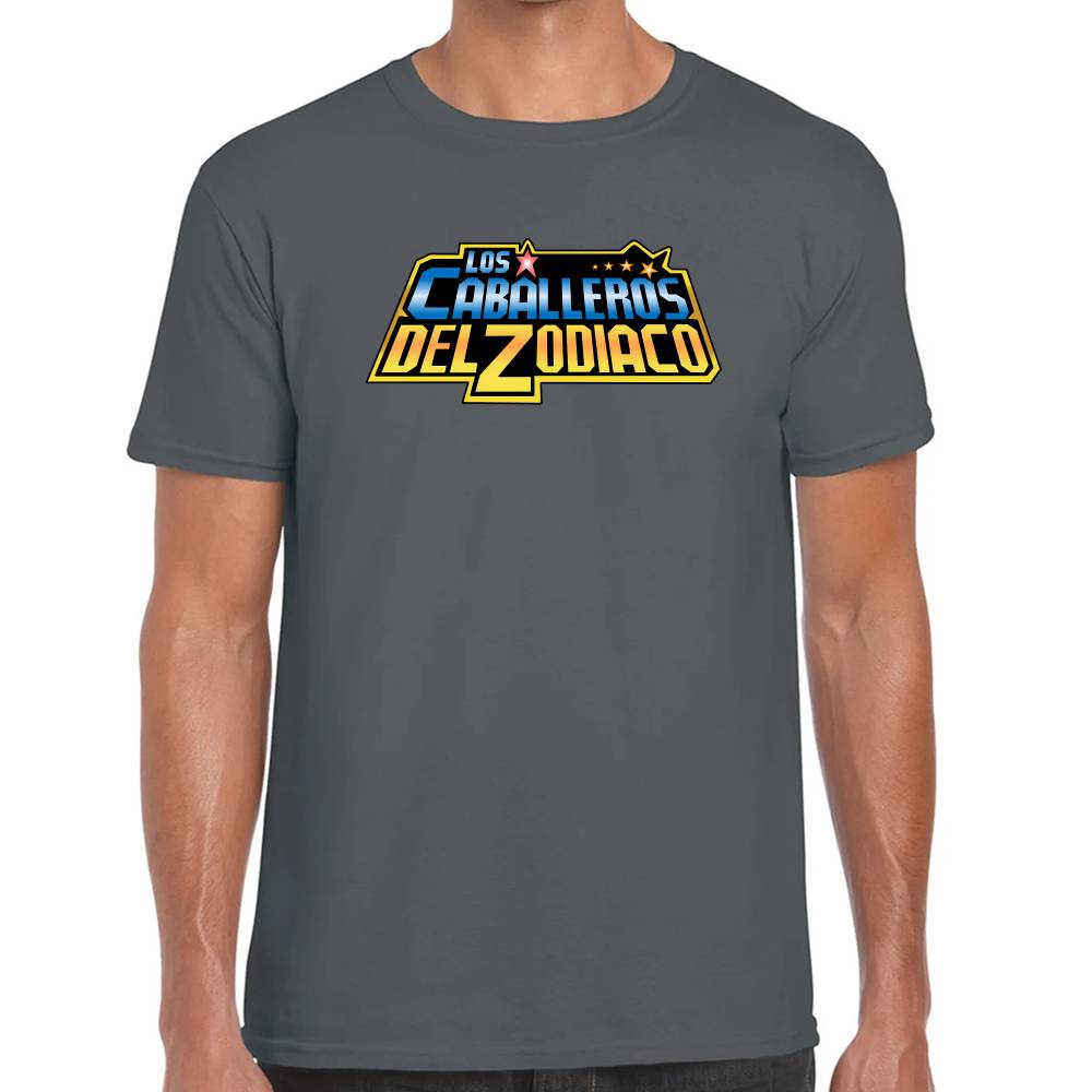 Playera Caballeros del Zodiaco Solo Logo Algodón Premium #0003176