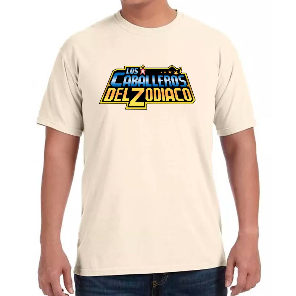 Playera Caballeros del Zodiaco Solo Logo Algodón Premium #0003176