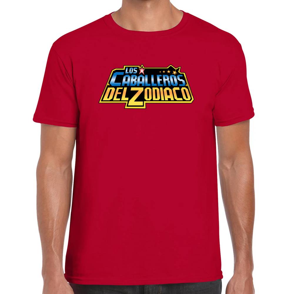 Playera Caballeros del Zodiaco Solo Logo Algodón Premium #0003176