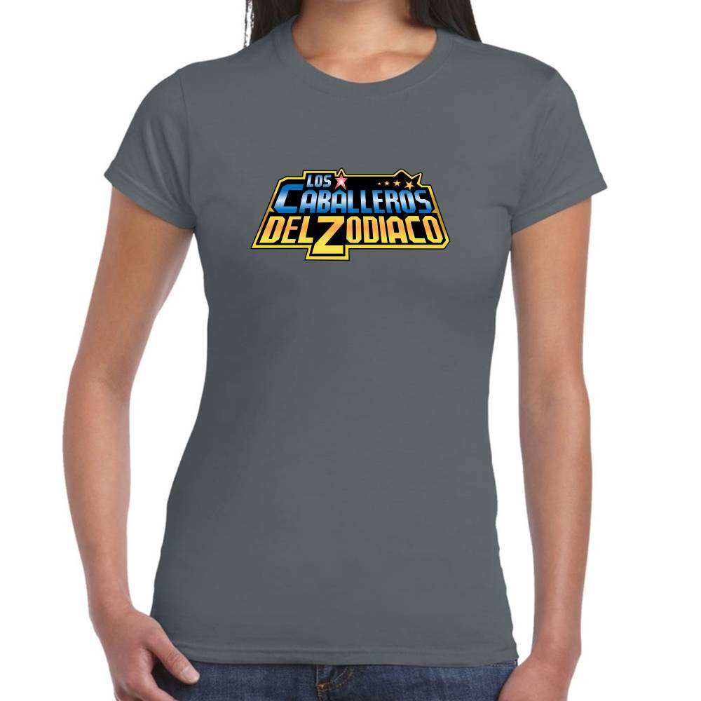 Playera Caballeros del Zodiaco Solo Logo Algodón Premium #0003176
