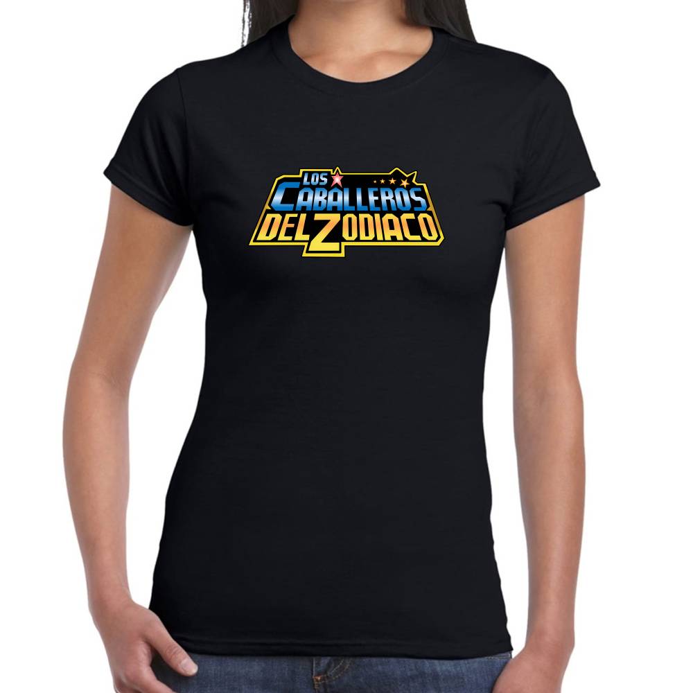 Playera Caballeros del Zodiaco Solo Logo Algodón Premium #0003176 Imagen secundaria del producto