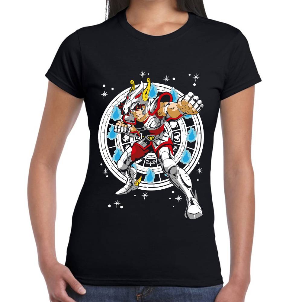 Playera Seiya de Pegaso Caballeros del Zodiaco Algodón Premium #0003178 Imagen secundaria del producto