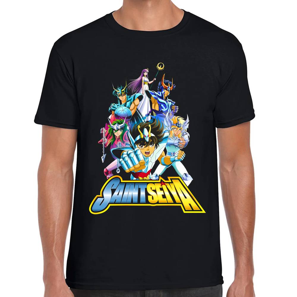Playera Saori Kido y Caballeros del Zodiaco Algodón Premium #0003180