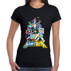 Playera Saori Kido y Caballeros del Zodiaco Algodón Premium #0003180