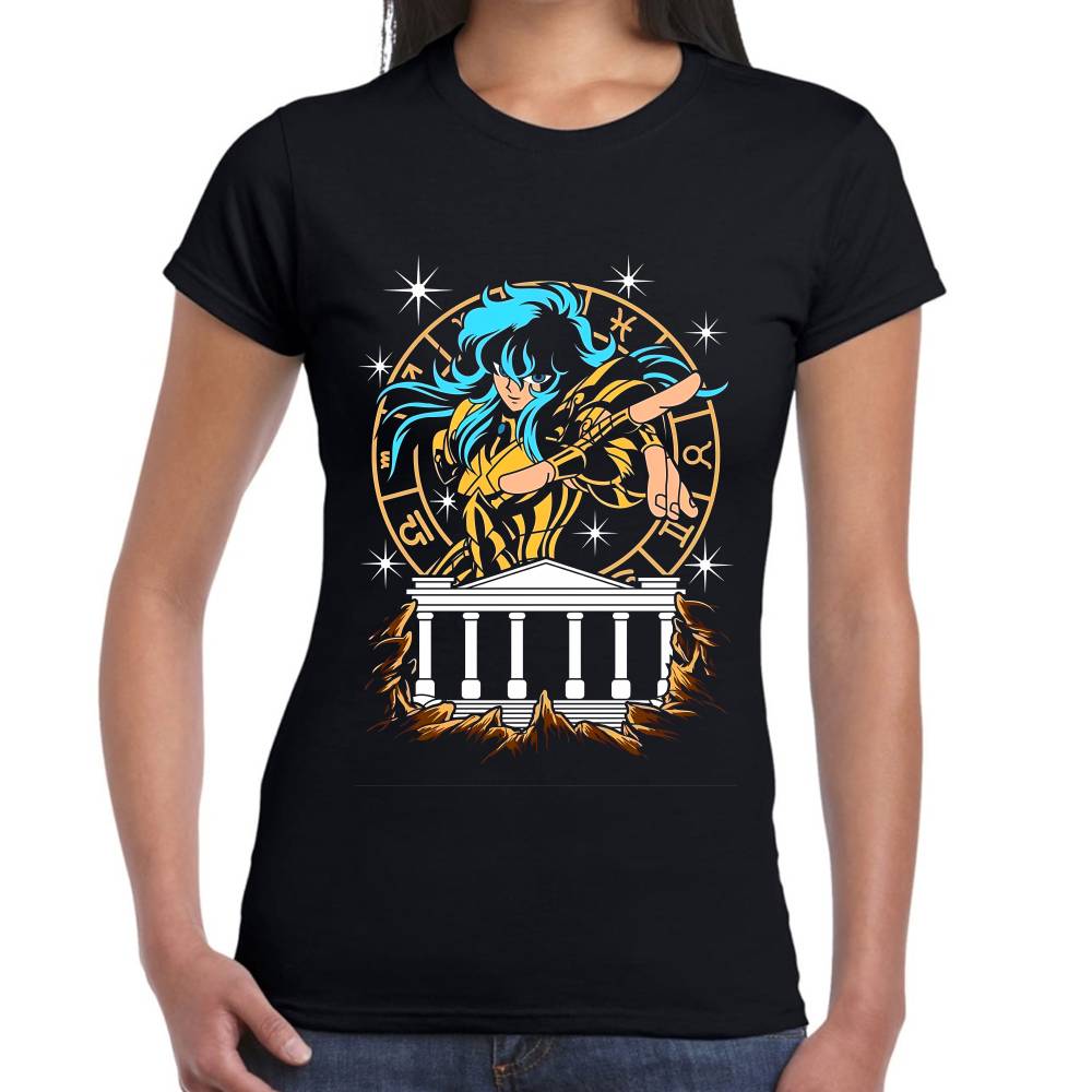 Playera Afrodita de Piscis Caballeros del Zodiaco Algodón Premium #0003181 Imagen secundaria del producto
