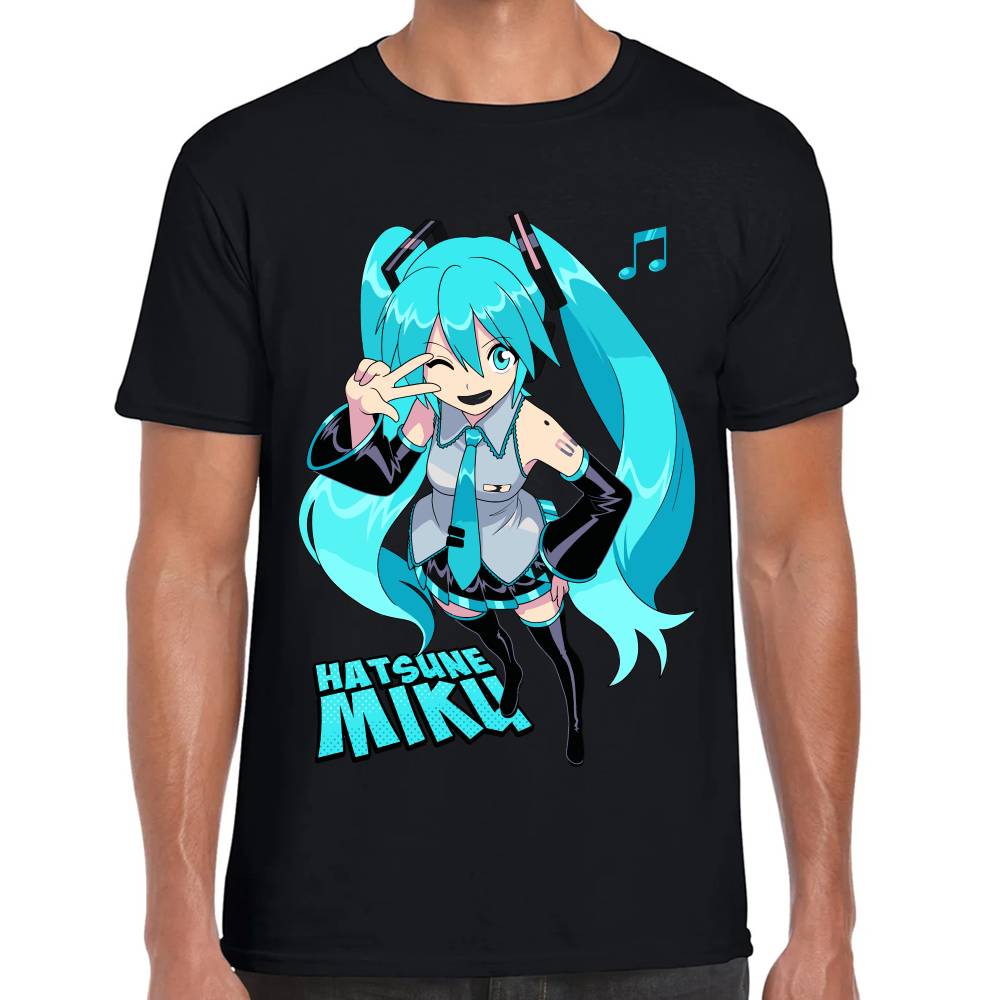 Playera Hatsune Miku Vocaloid Algodón Premium #0003186