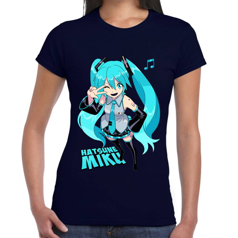 Playera Hatsune Miku Vocaloid Algodón Premium #0003186