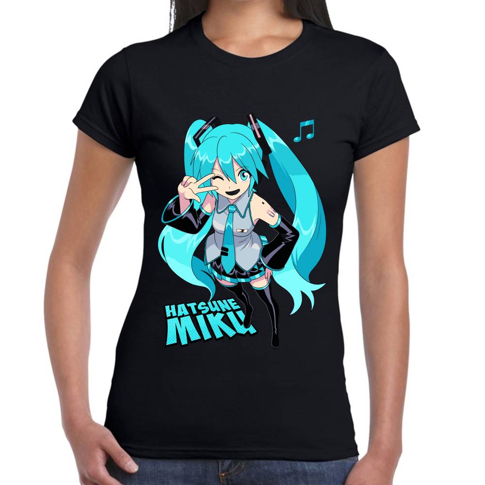 Playera Hatsune Miku Vocaloid Algodón Premium #0003186