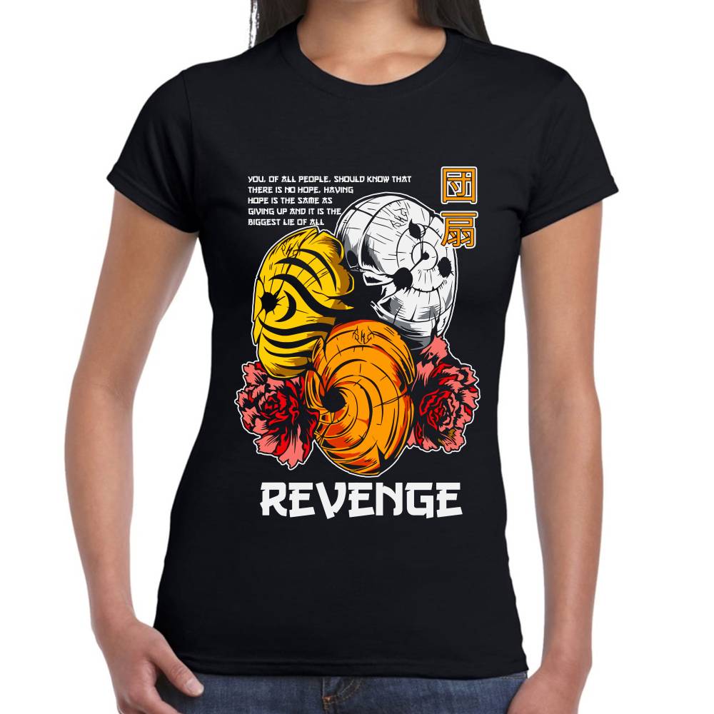 Playera Obito Uchiha 3 Mascaras Naruto Shippuden Algodón Premium #0003187 Imagen secundaria del producto