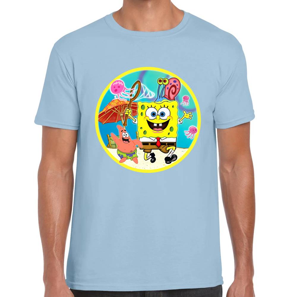 Playera Bob Esponja, Patricio y Gary Algodón Premium #0003189