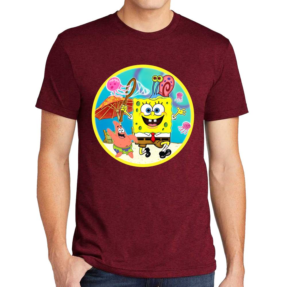 Playera Bob Esponja, Patricio y Gary Algodón Premium #0003189