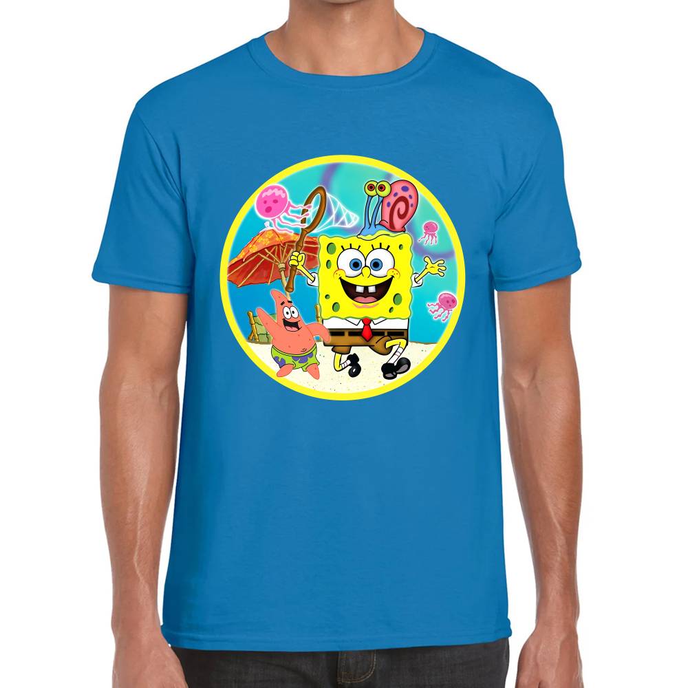 Playera Bob Esponja, Patricio y Gary Algodón Premium #0003189