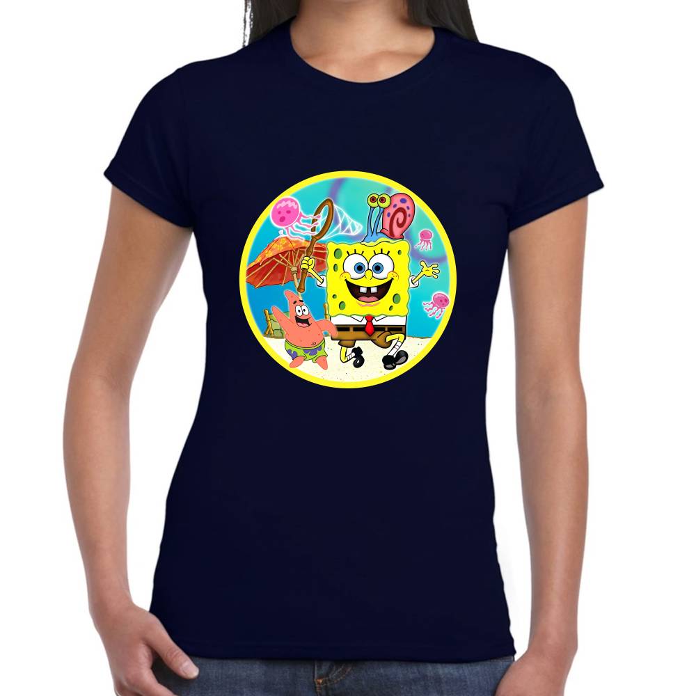 Playera Bob Esponja, Patricio y Gary Algodón Premium #0003189 Imagen secundaria del producto