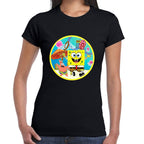 Playera Bob Esponja, Patricio y Gary Algodón Premium #0003189