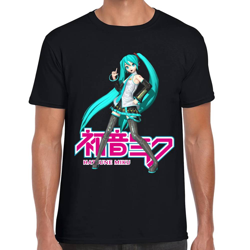 Playera Hatsune Miku Pose Vocaloid Algodón Premium #0003191