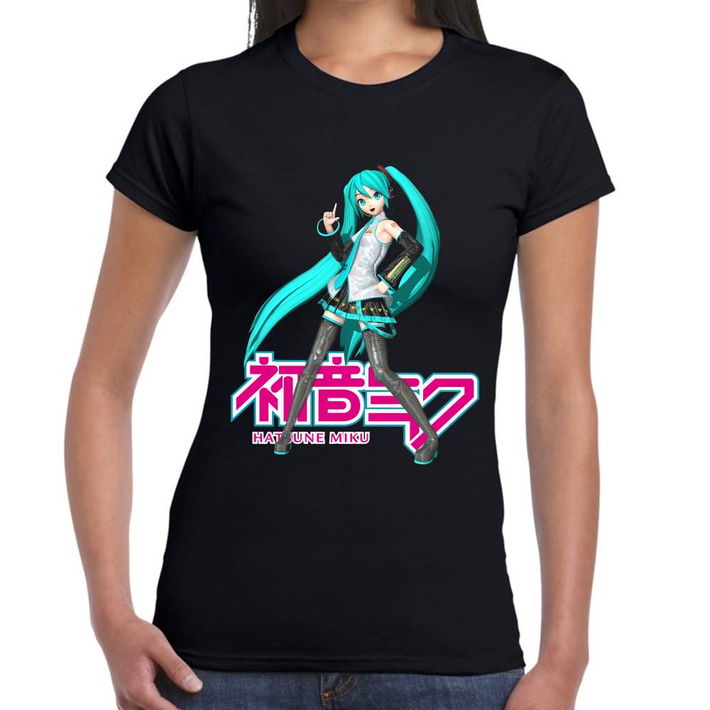 Playera Hatsune Miku Pose Vocaloid Algodón Premium #0003191 Imagen secundaria del producto
