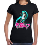 Playera Hatsune Miku Pose Vocaloid Algodón Premium #0003191