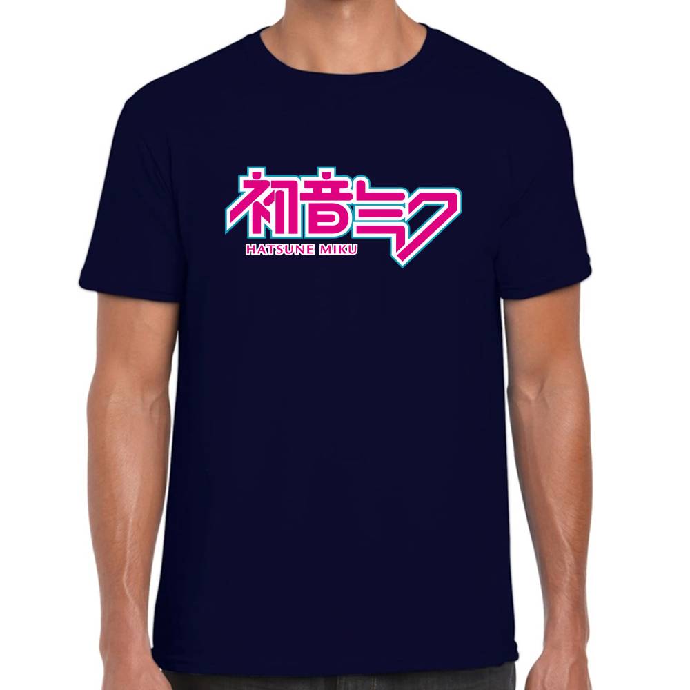 Playera Hatsune Miku Logo Vocaloid Algodón Premium #0003192