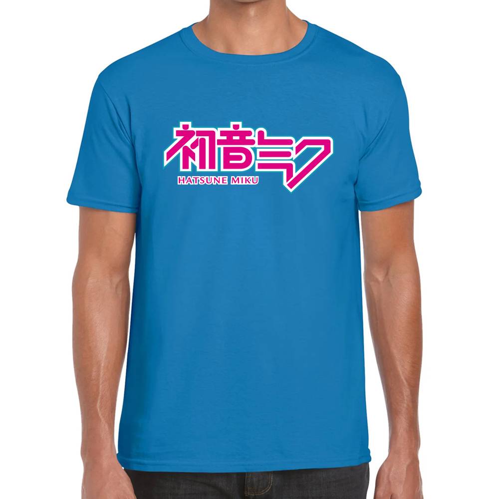 Playera Hatsune Miku Logo Vocaloid Algodón Premium #0003192