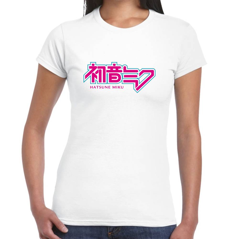 Playera Hatsune Miku Logo Vocaloid Algodón Premium #0003192