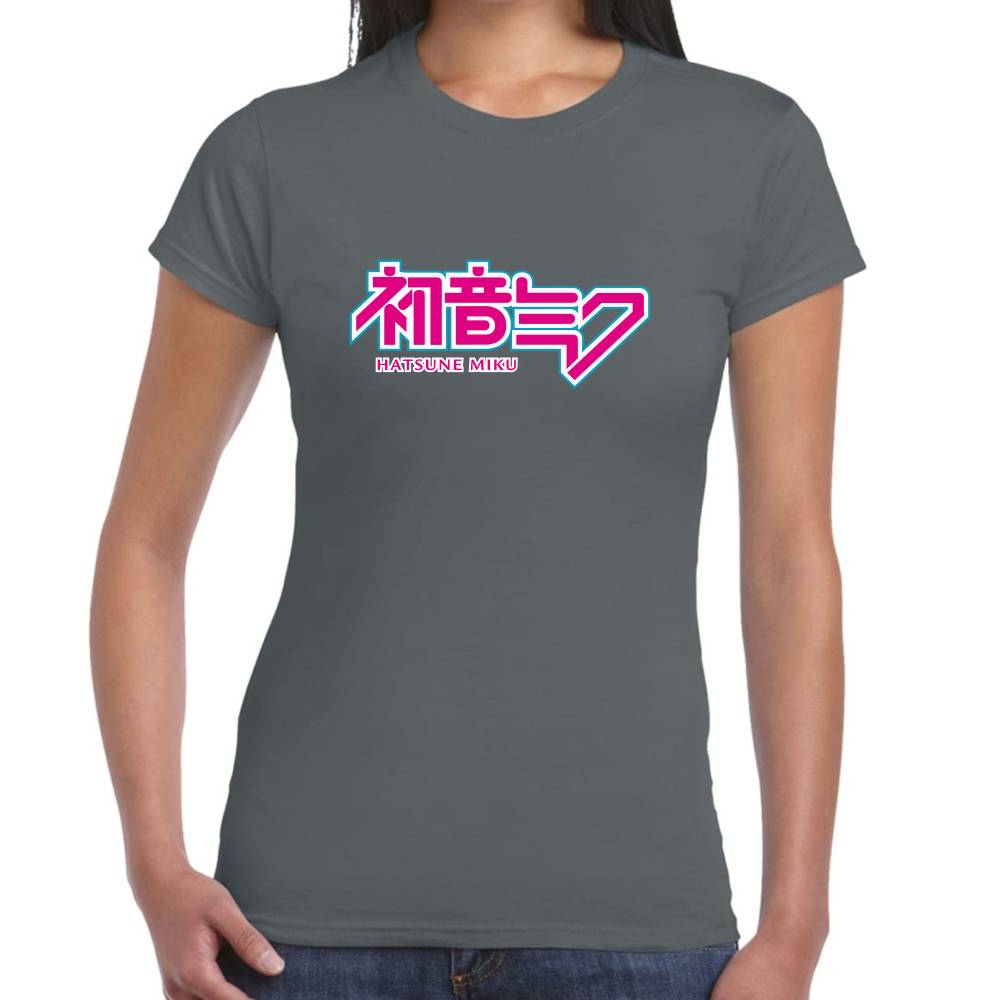 Playera Hatsune Miku Logo Vocaloid Algodón Premium #0003192