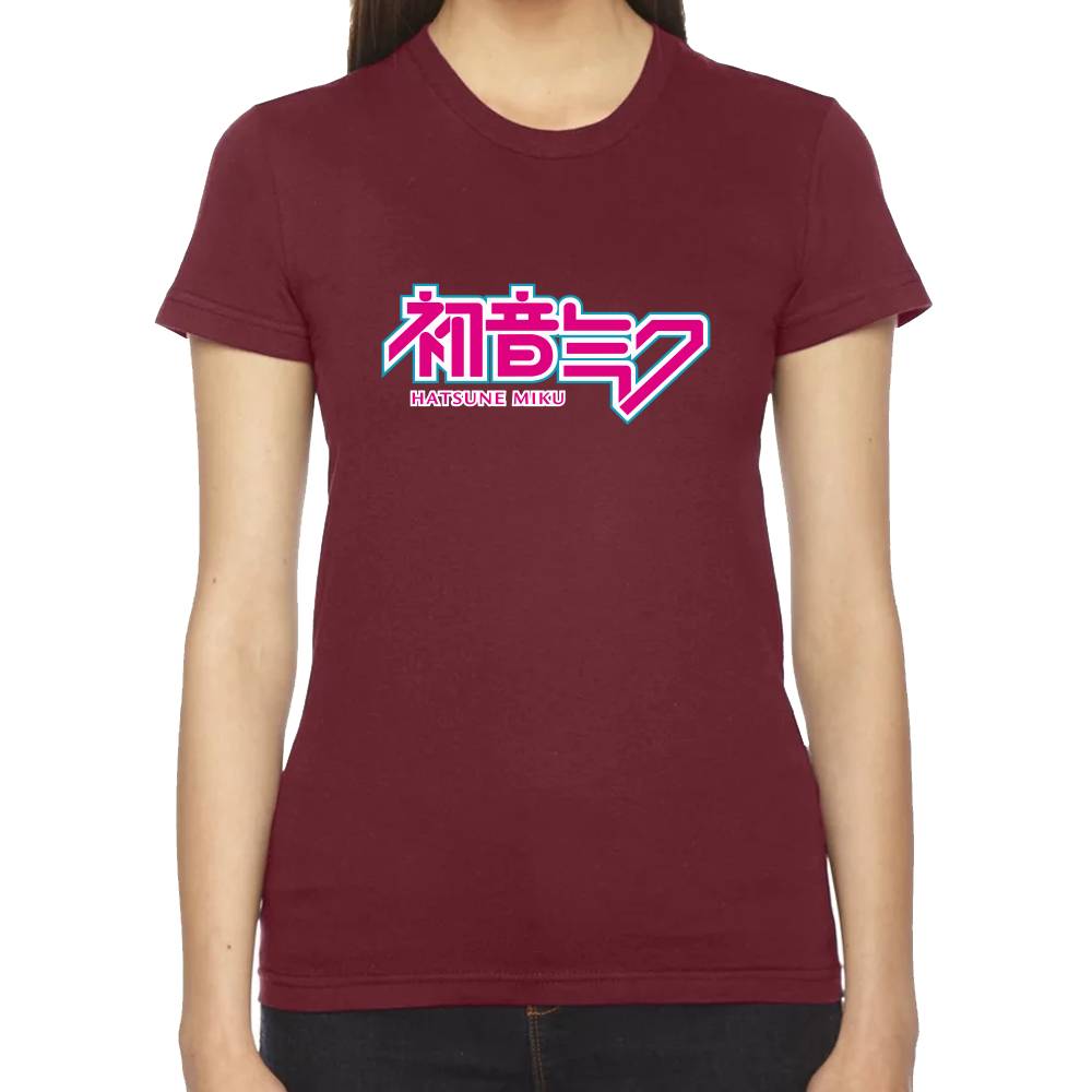 Playera Hatsune Miku Logo Vocaloid Algodón Premium #0003192