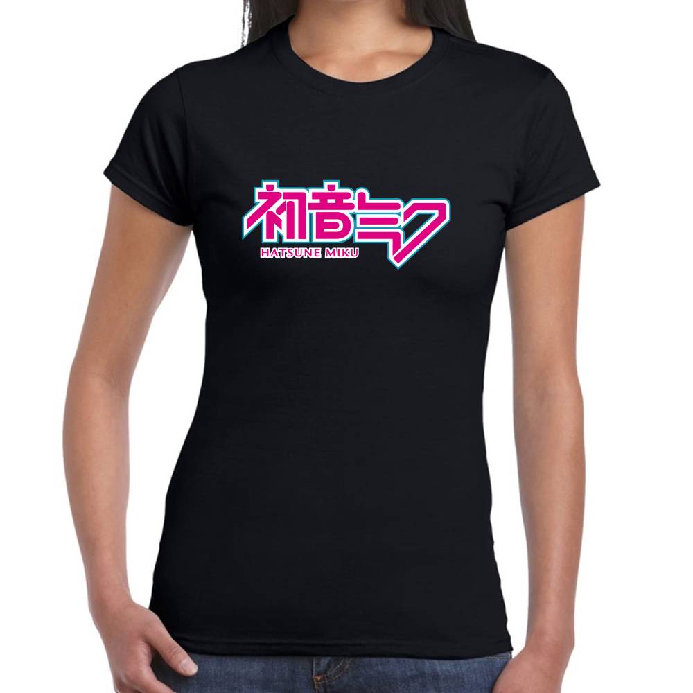 Playera Hatsune Miku Logo Vocaloid Algodón Premium #0003192