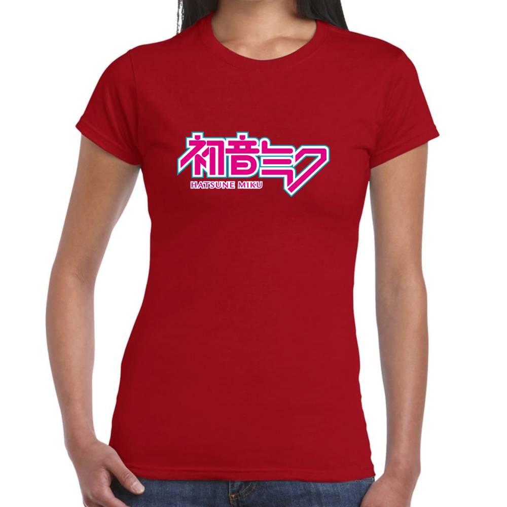 Playera Hatsune Miku Logo Vocaloid Algodón Premium #0003192