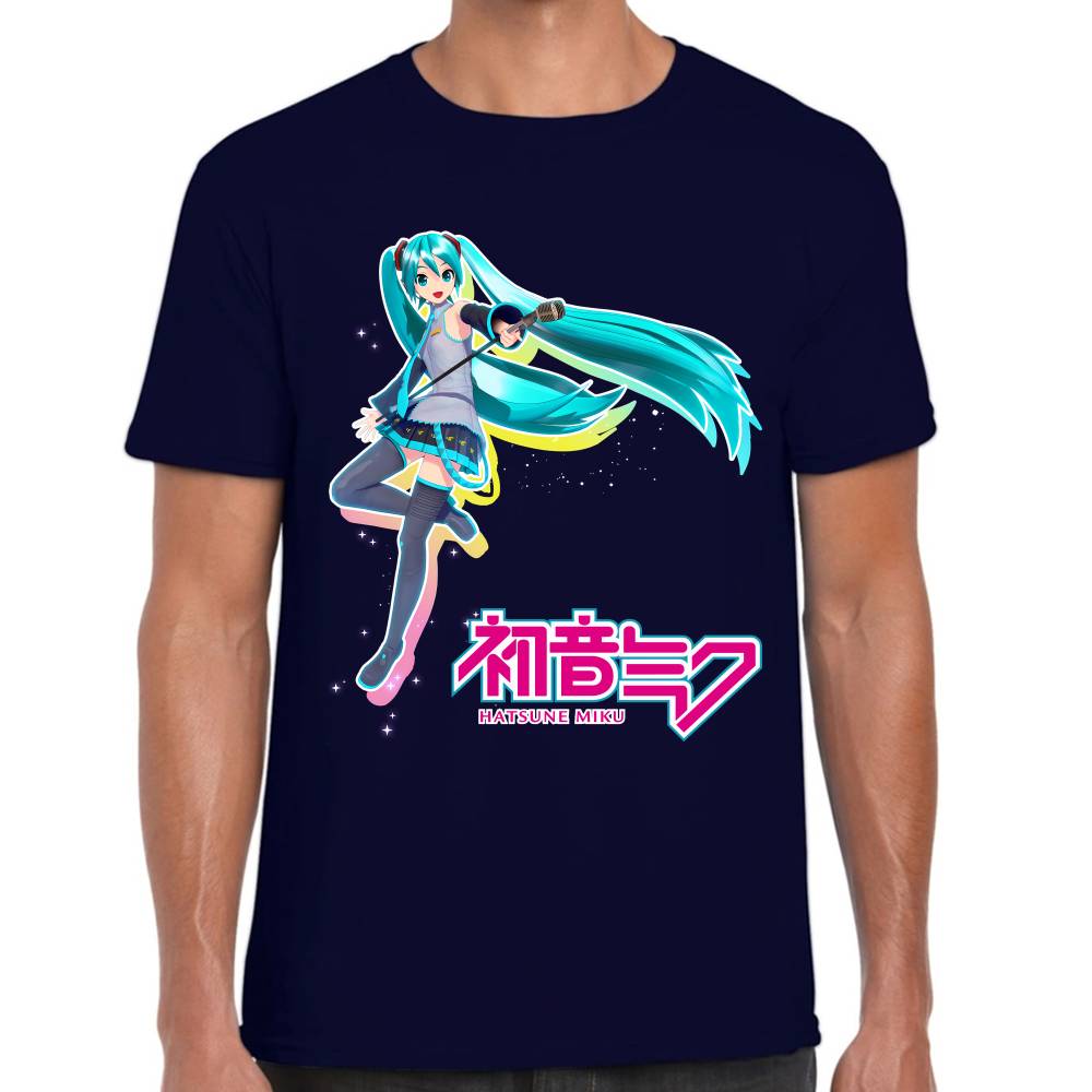 Playera Hatsune Miku Aura Color Vocaloid Algodón Premium #0003193