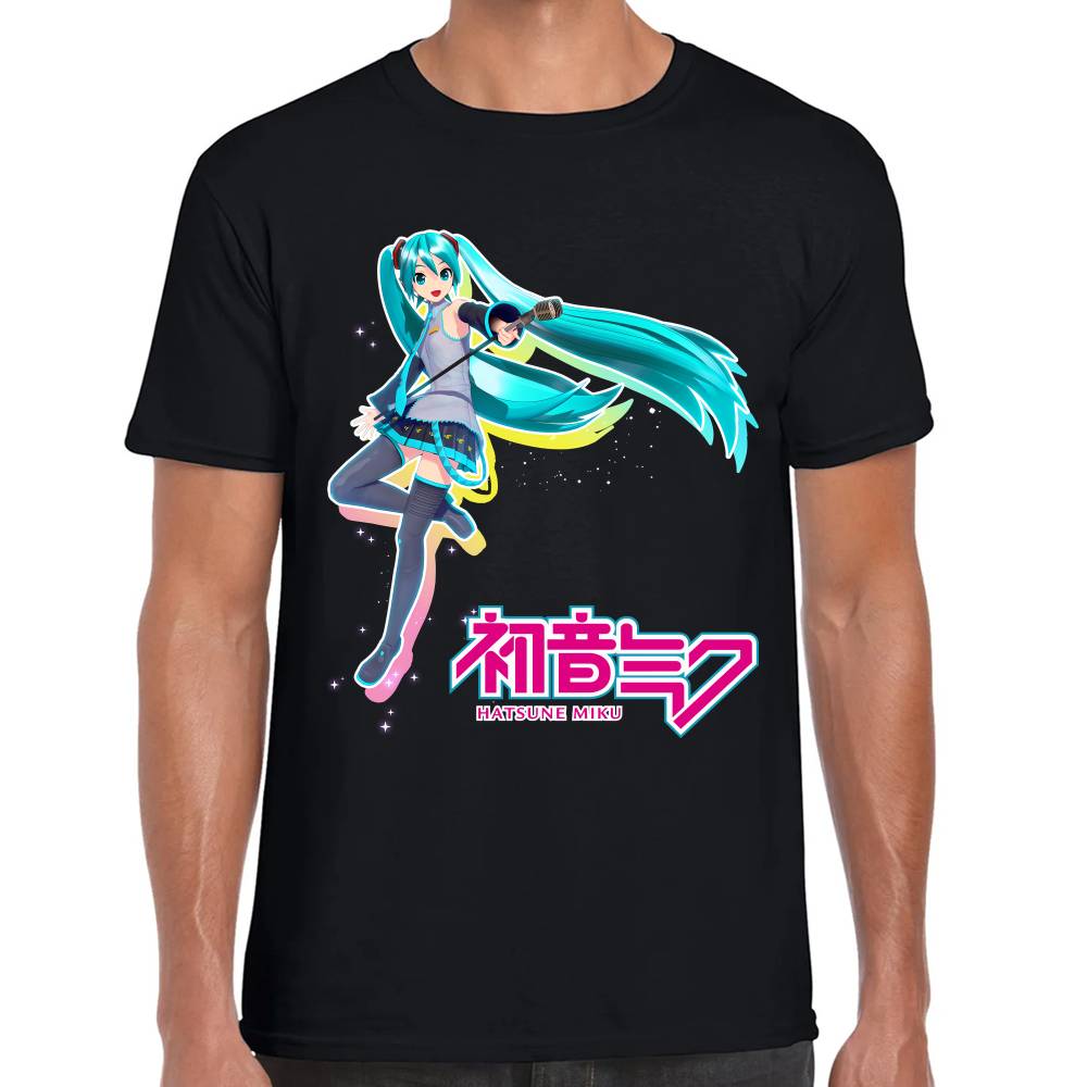 Playera Hatsune Miku Aura Color Vocaloid Algodón Premium #0003193 Imagen principal del producto