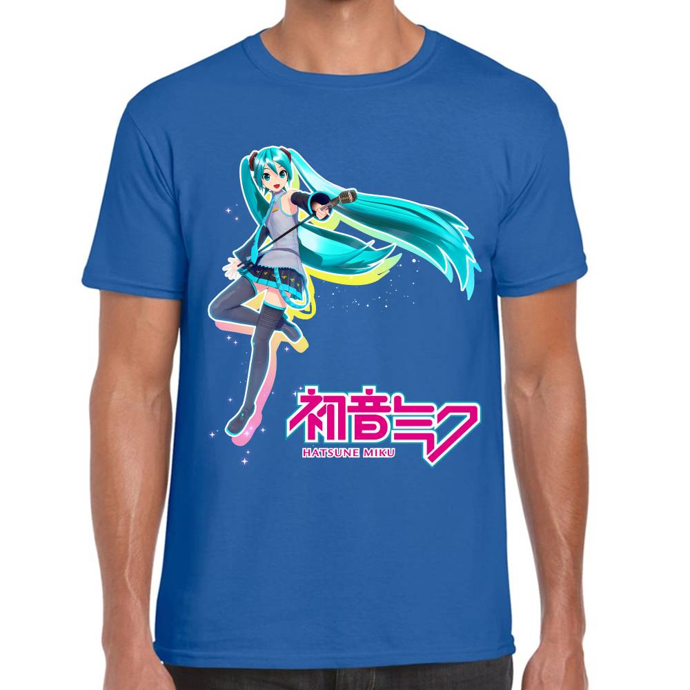 Playera Hatsune Miku Aura Color Vocaloid Algodón Premium #0003193