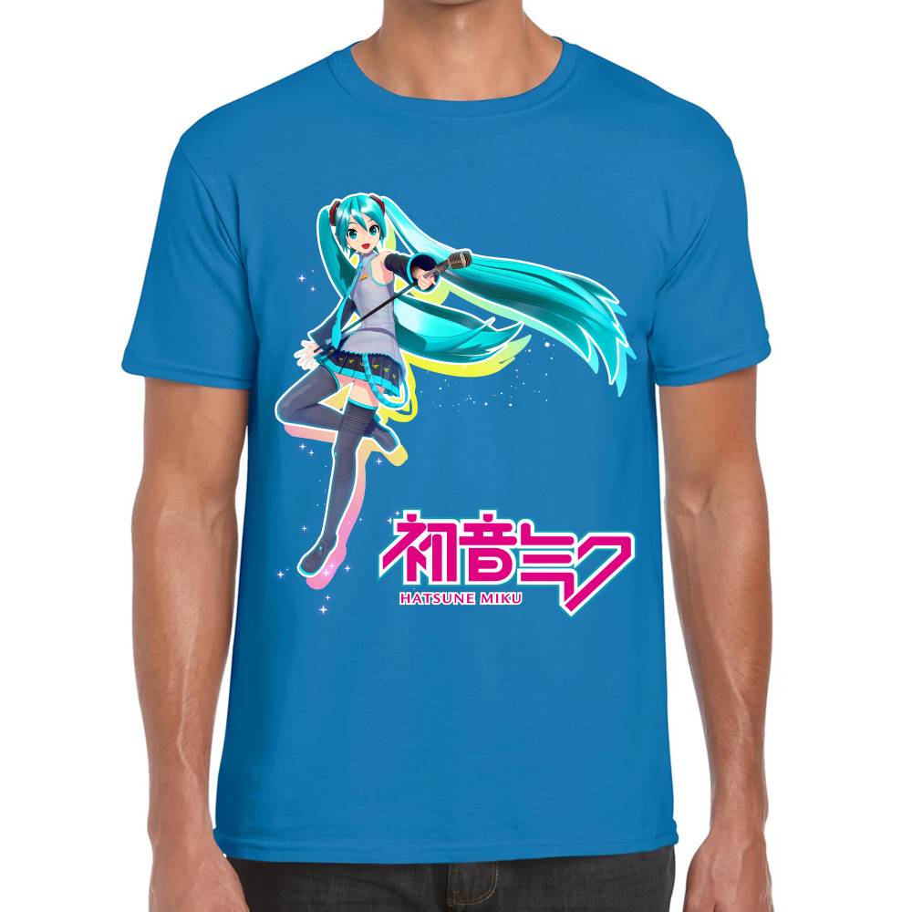 Playera Hatsune Miku Aura Color Vocaloid Algodón Premium #0003193