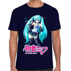 Playera Hatsune Miku Nota Musical Vocaloid Algodón Premium #0003195
